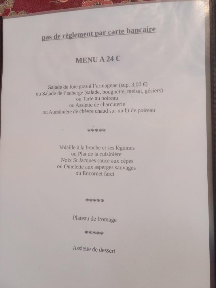 auberge vigneronne - Menu Image 1